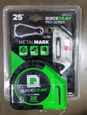 QuickDraw MetalMARK 25'- Marking Tape Measure - Contractor Grade (Green) - Image 1 of 2
