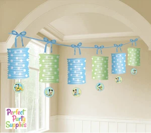 Mickey Mouse 1st Birthday Party Supplies Paper Lantern Garland 6 piece - Picture 1 of 1
