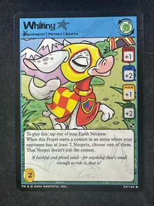 Neopets TCG 57/140 Whinny Battle for Meridell Pet Non Holo Raro Casi Nuevo - Imagen 1 de 2