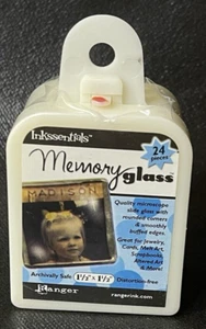 Ranger Ink Inkssential Memory Glass 1 1/2 X 1 1/2 in 24 Pieces Keep Sake Jewelry - Picture 1 of 5