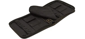 Étui de rangement pour 6 montres avec fermeture éclaire .Cuir de veau noir - Bild 1 von 6