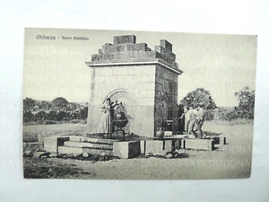 antique photo old postcard sardinia GHILARZA ORISTANO FOUNTAIN FOUNTAIN 1910C - Picture 1 of 2