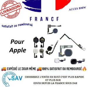 BOUTON HOME + NAPPE POUR IPHONE 7 BLANC +OUTILS - Photo 1 sur 1