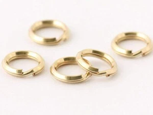 Cantidad 40. Anillos divididos rellenos de oro de 14k (diámetro de división de 5,2 mm) por JensFindings - Imagen 1 de 2