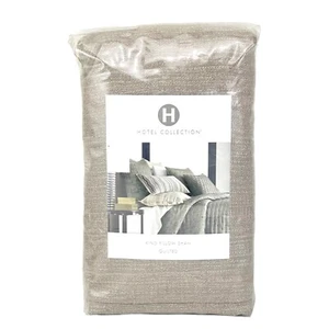 Hotel Collection Yarn Dye Quilted KING Sham MUSHROOM - Picture 1 of 5