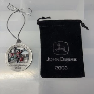 #8 in Series -- 2003 John Deere Pewter Christmas Ornament -- JD 4430 Tractor - Picture 1 of 2