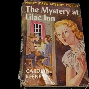 Nancy Drew Mystery Stories by Carolyn Keene MYSTERY AT LILAC INN #4 2nd Art DJ - Picture 1 of 9