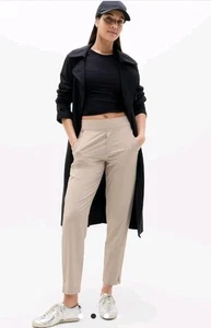 Pantalones al tobillo Athleta Brooklyn tiro medio abulón talla 14 altos bolsillos elásticos nuevos sin etiquetas - Imagen 1 de 12