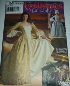Elizabethan Tudor Renaissance Outlander Dress Sewing Costume Pattern 14-20 LARP - Picture 1 of 4