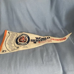 1984 MLB WORLD SERIES WIMPEL ORIGINAL VOLLE GRÖSSE DETROIT TIGERS VS Diego Padres - Bild 1 von 10