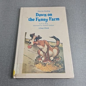 Down on the Funny Farm by P E King ~ 1986 Vintage Hardcover Library Binding - Picture 1 of 8