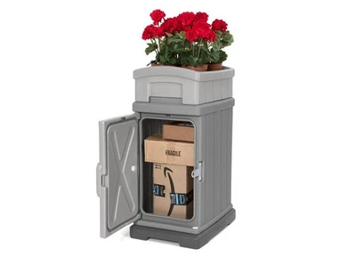 Caja de almacenamiento y entrega oculta American Home 41805R-02 - gris Foto 1 de 4