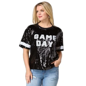 Lelis game day all over paillettes cropped top taglia media sport  - Foto 1 di 9