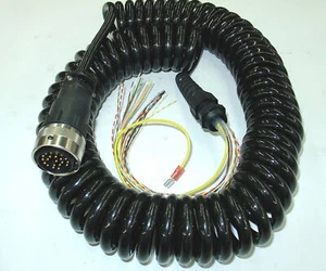 Anschlusskabel Spiralkabel konfekt. elekt. Handrad D4, D11 Deckel Fräsmaschine - Bild 1 von 1