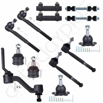 Suspensión 13 piezas apta para GMC C1500 1988-1991 brazo ralentí rótulas extremos de varilla de amarre Foto 1 de 4