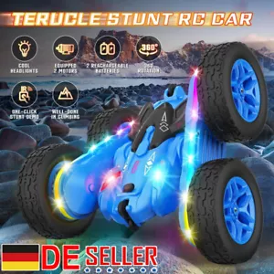 360° drehbar Ferngesteuertes Auto für Jungen Mädchen 4WD RC Stunt Car Geschenke - Bild 1 von 16