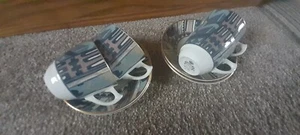 TAZAS Y PLATILLOS ESPRESSO MASONS LIBERTY OF LONDON ZEBAK X 4 - Imagen 1 de 3