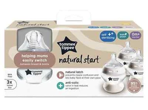 Tommee Tippee Natural Start Anti-Colic Baby Bottle, 150 ml, 0+ months, Slow Flow - Picture 1 of 6
