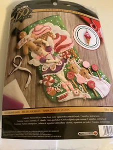 BUCILLA FELT STOCKING KIT "SUGARLAND FAIRY" GIRL UNOPENED #86714 - Picture 1 of 4