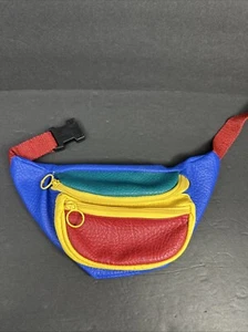 "Riñonera Peco Wear De Colección Bloque de Color Primario Pequeño Adulto Niño Talla Fest Retro 32""" - Imagen 1 de 9