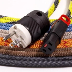 Audiophile US Nema Mains Plug to Locking C13. TRUE 13amp Cable - Picture 1 of 8