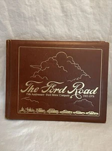Vintage The Ford Road 75th Anniversary Collectible Hard Cover Leather Bound Book - Picture 1 of 8
