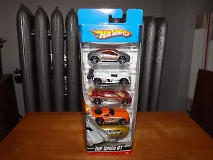 HOT WHEELS TOP SPEED GT 5 CAR SET NEW IN PACKAGE 2008 - Picture 1 of 7