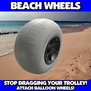 Balloon beach wheel 9", 12” or 16" wheels Sand Dune wheels Beach Camp Sand Buggy - Picture 1 of 23