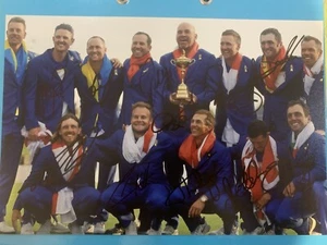 Foto A4 firmada Ryder Cup 2018 con certificado de autenticidad - 11/13 Inc Rory McIlroy - Imagen 1 de 1