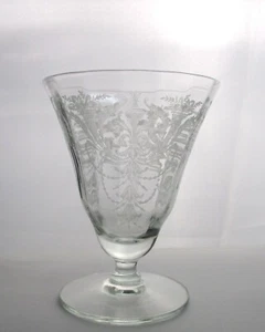 Morgantown Glass Milan etched 16 panel optic stemware Juice Glass(es) - Picture 1 of 2