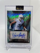 2023 Wild Card WildChrome Draft Xavier Henderson Wild Stone Teal Autograph /25