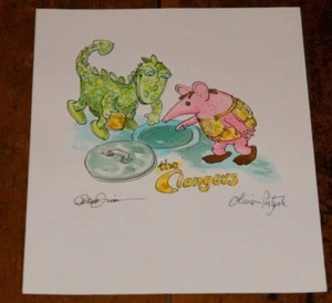 THE CLANGERS ORIGINAL INK WATERCOLOUR ARTWORK SIGNED BY FIRMIN AND POSTGATE - Picture 1 of 3