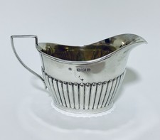 Quality Antique Solid Sterling Silver Milk or Cream Jug 1913