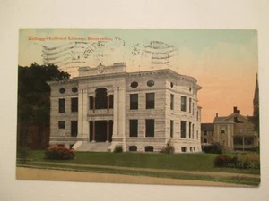 Montpelier Vermont Postcard Kellogg Hubbard Library VT - Picture 1 of 2