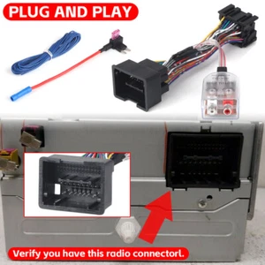 Add an Amp Adapter to Factory Radio w/Amp Turn on Wire For Chevy Camaro GMC - Foto 1 di 10