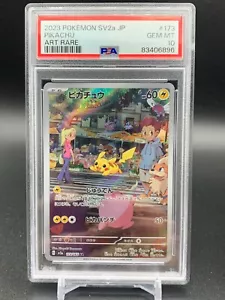 PSA 10 GEM MINT Pikachu AR 173/165 sv2a 151 Pokemon Japanese Card Art Rare - Picture 1 of 3
