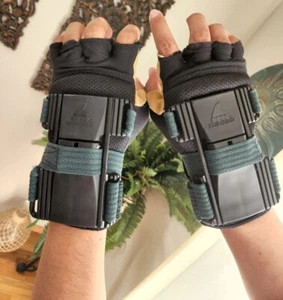 Vintage B1 Rollerblade Advanced Wrist Guard Gloves Padded Leather Brace Medium - Picture 1 of 9