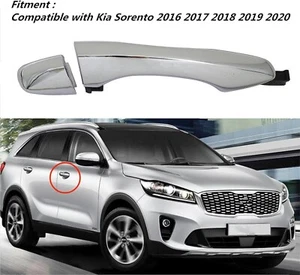 Chrome Outside Door Handle Front RH Passenger For 2016-20 Kia Sorento 82661C5010 - Picture 1 of 6