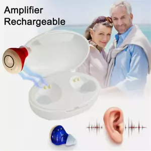 Rechargeable Digital In-Ear Hearing Aid Invisible Enhancer CIC Sound Amplifier - Picture 1 of 17