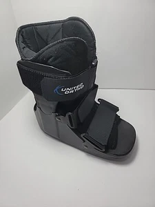 United Ortho Short Cam Walker Fracture Boot Small Black Ankle Stabilizer NEW - Picture 1 of 5