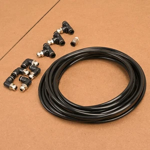 Push Lock Vacuum Black Fitting Kit for Civic Integra Eclipse with Twin Wastegate - Picture 1 of 4