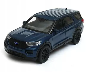 WELLY DieCast 1:34-39 FORD EXPLORER 2023 BLU nuovo modello auto metallo in scatola - Foto 1 di 7