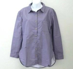 The North Face Long Sleeve Stevie Woven Button Down Tunic Shirt Purple Size M - Picture 1 of 3