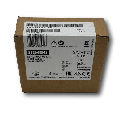 Siemens ES7136-6BA00-0CA0 Digital Input 136-6BA00-0CA0 (New) B17 - Image 1 of 4
