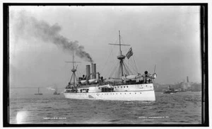 USS Maine, Amerikanische Schlachtschiffe, Regierungsschiffe, Boote, Seekrieg, USA, 1895 1 - Bild 1 von 1