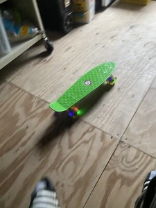 EB Sport Skateboard Green Light Up Wheels - Picture 1 of 8