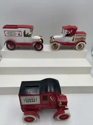 3 ERTL Camiones de Entrega Diecast Bancos de Monedas Campbell's Pork Frijoles Diamante Sal Foto 1 de 4
