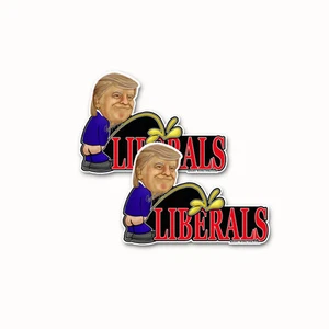 Trump Peeing On Liberals Bumper Sticker Decal anti Feminist Pro Trump 2 pack - Bild 1 von 1