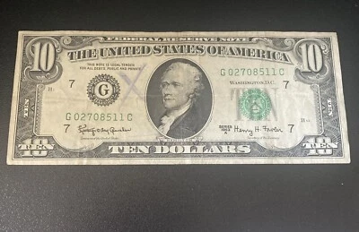 Series 1963 A - $10 FRN - See Images G02708511C - Image 1 of 4