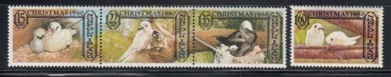 NORFOLK ISLAND Christmas 1980 White Terns MNH set - Image 1 of 1